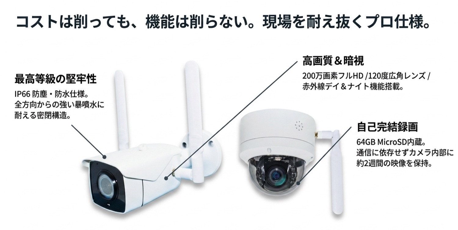 コストは削っても、機能は削らない。現場を耐え抜くプロ仕様。